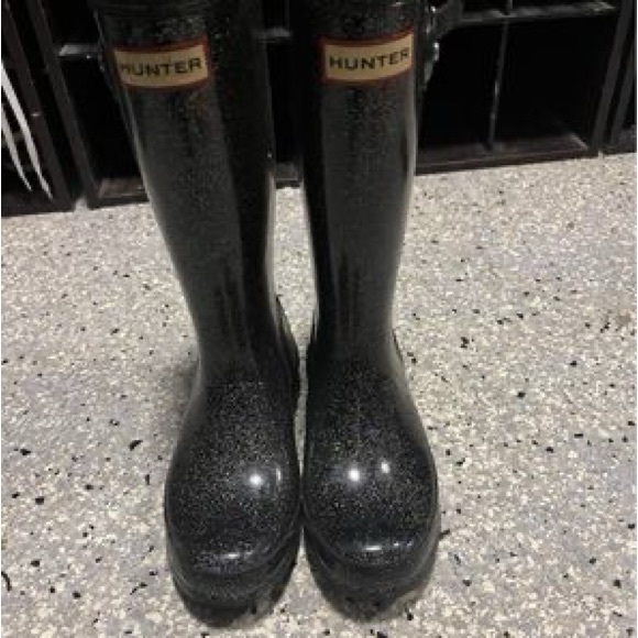 Other - Hunter starcloud boots in black glitter 2/3